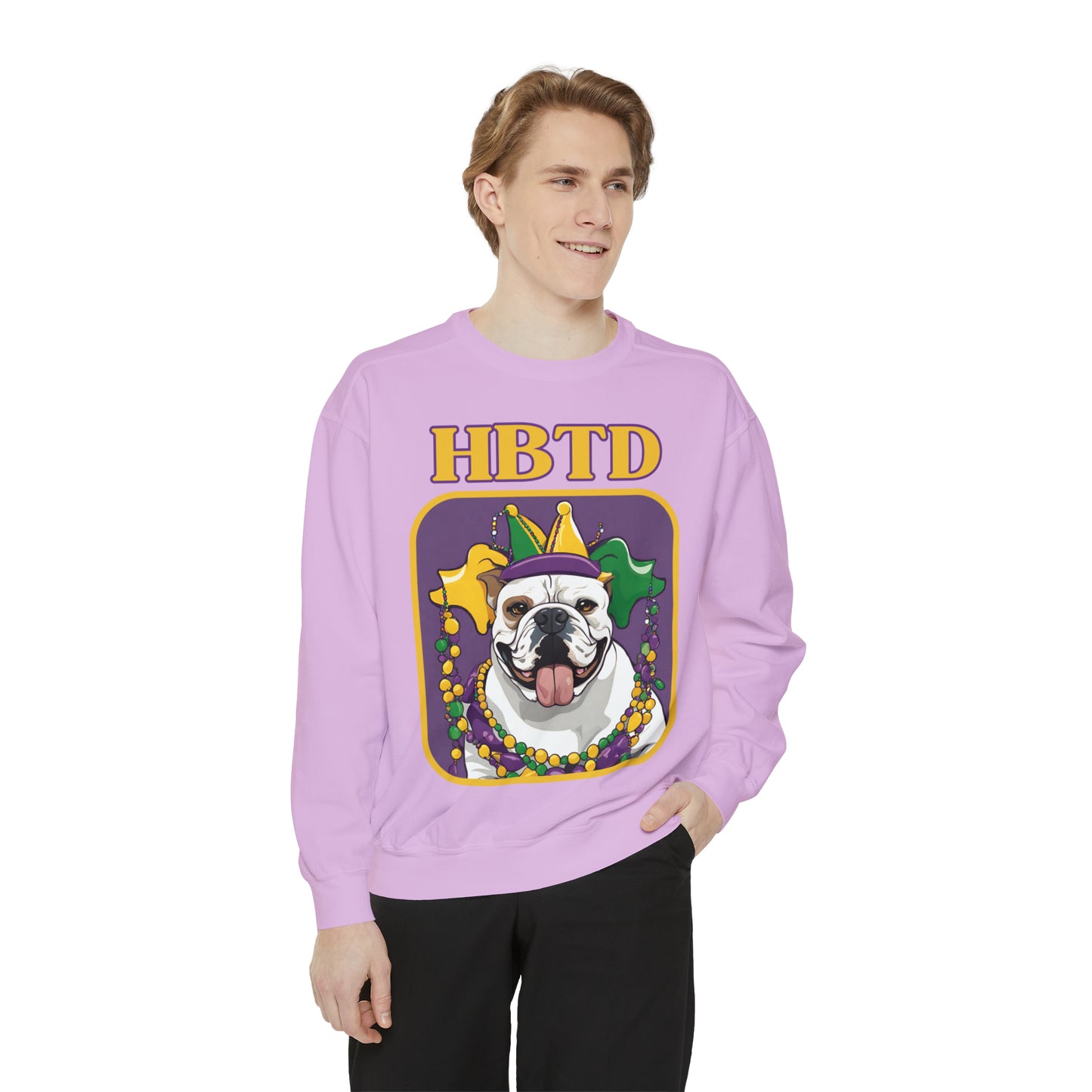 HBTD Mardi Gras - Unisex Garment-Dyed Sweatshirt