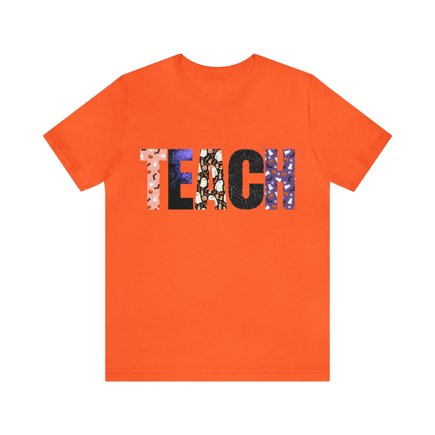 Halloween TEACH T-Shirt ~ Unisex Jersey Short Sleeve Tee