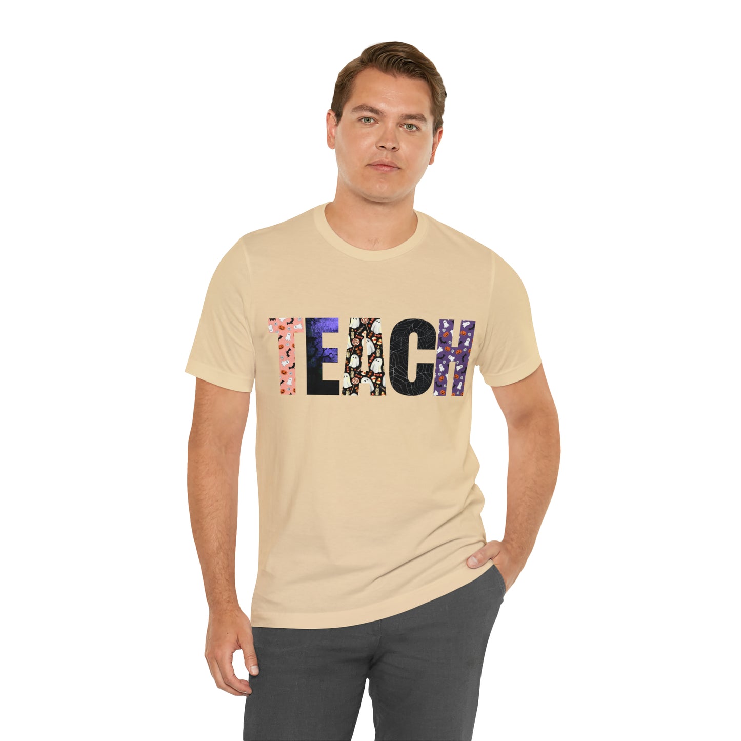 TEACH Halloween T-Shirt ~ Unisex Jersey Short Sleeve Tee