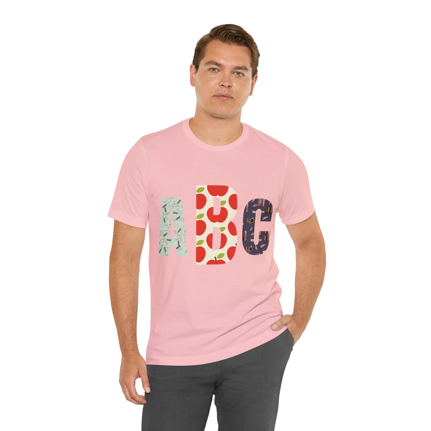 CUSTOM Initials TEACHER Shirt ~ Unisex Jersey Short Sleeve Tee