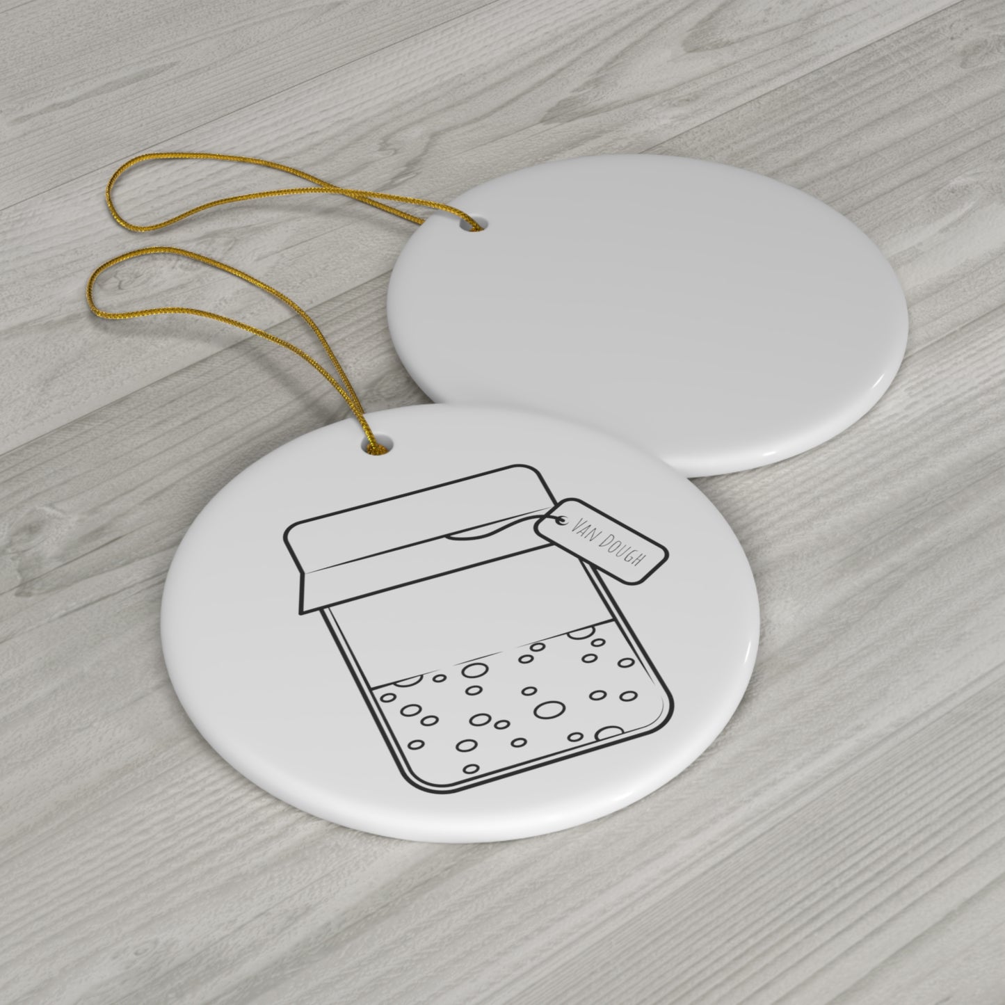 Sourdough Starter Personalized Ceramic Ornament