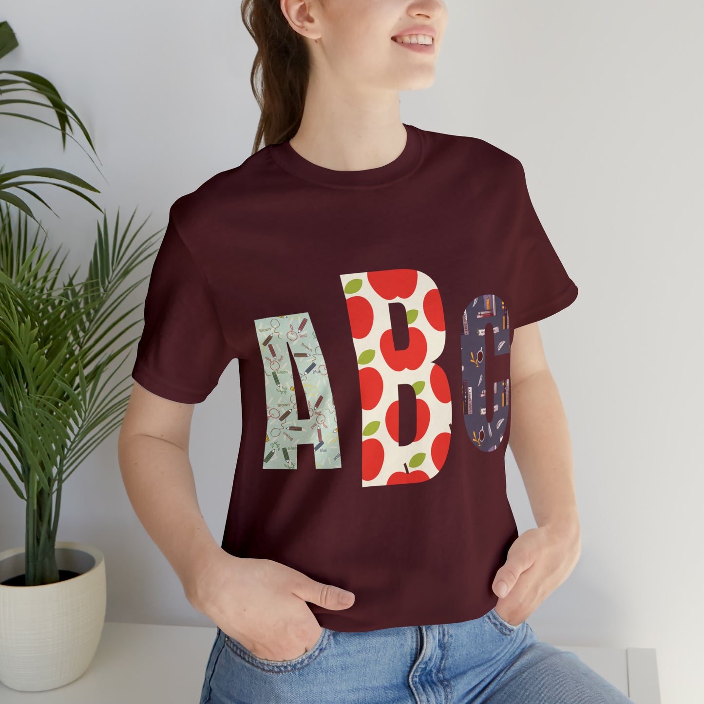 CUSTOM Initials TEACHER Shirt ~ Unisex Jersey Short Sleeve Tee