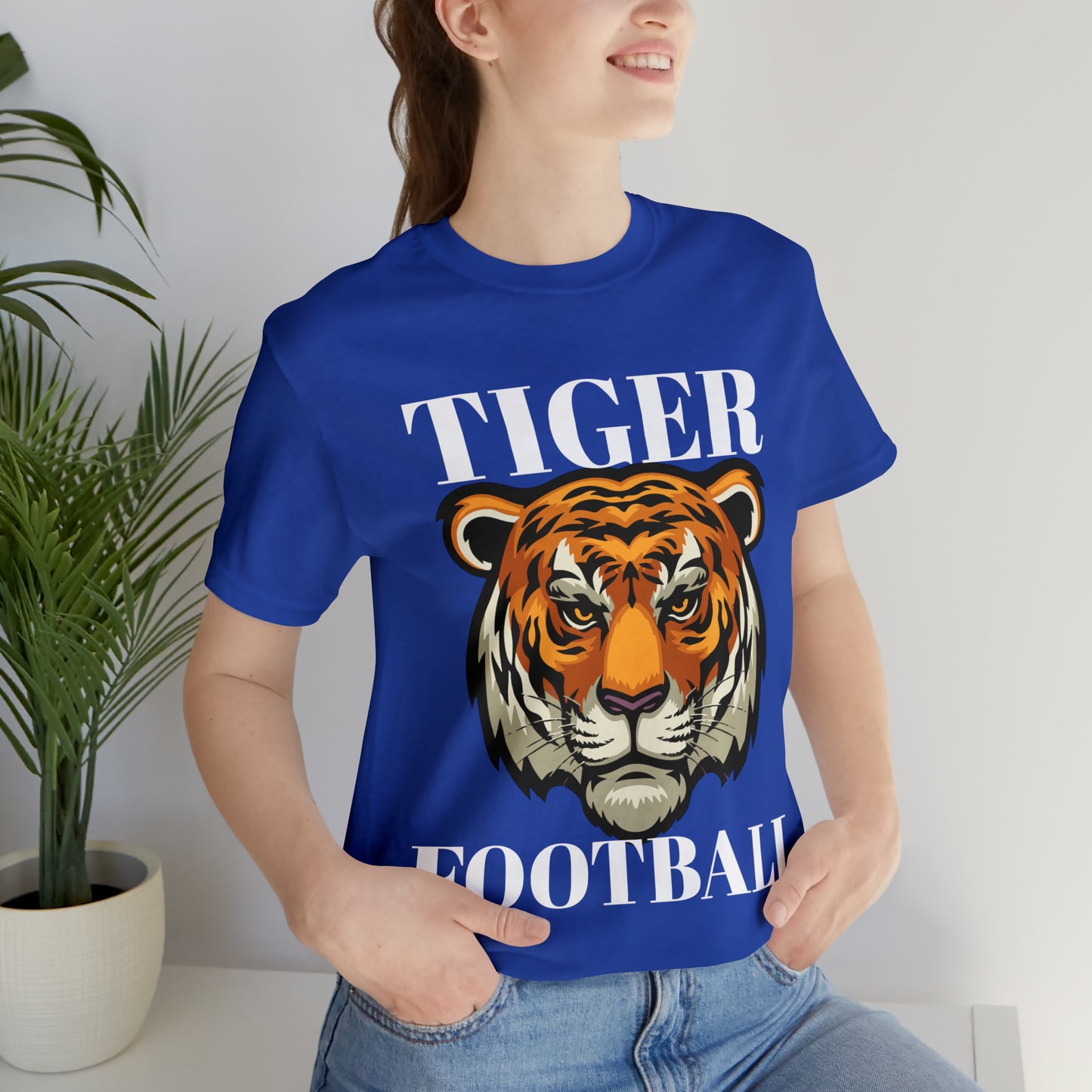 Paw Paw CUSTOM SMS TIGER FOOTBALL ~ GRANDPARENT SHIRT ~ Unisex Jersey Short Sleeve Tee