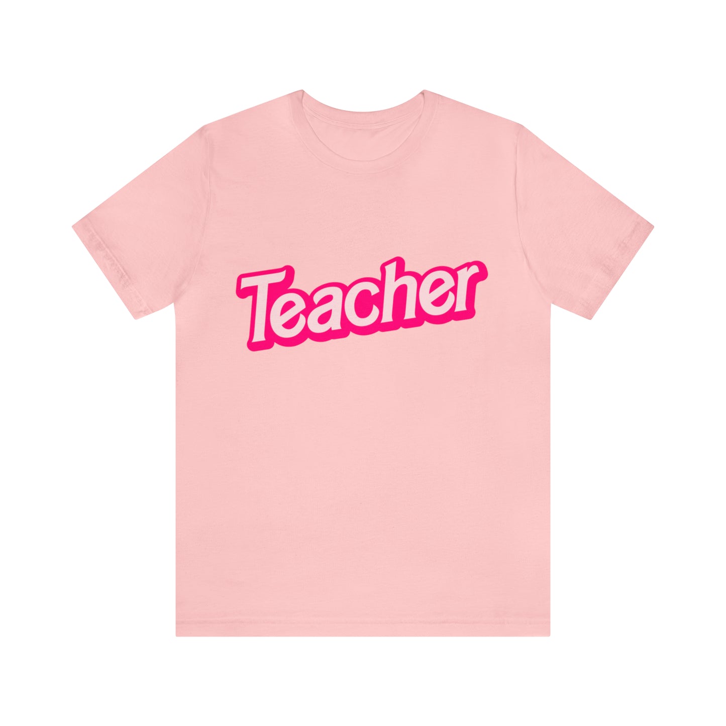 Pink TEACHER Shirt ~ Unisex Jersey Short Sleeve Tee