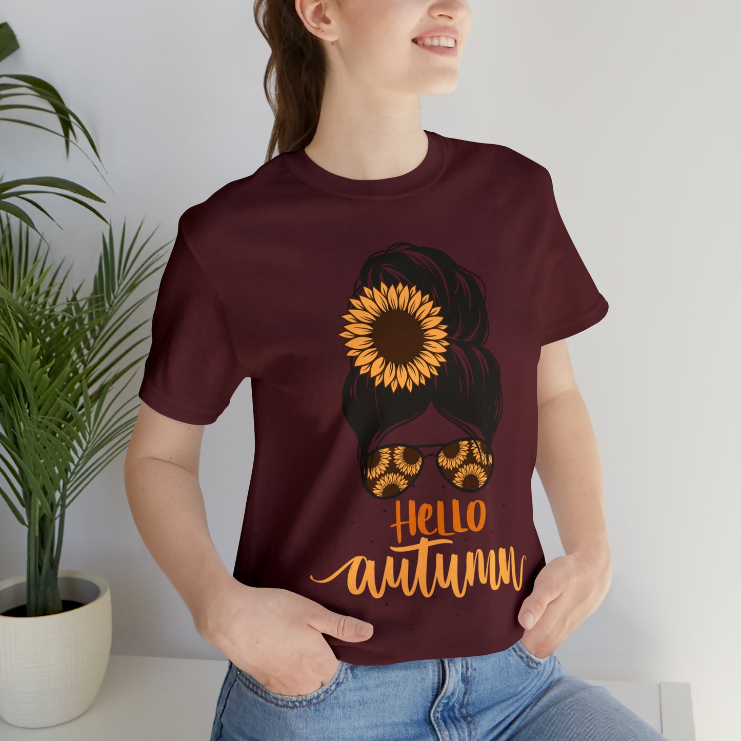 Hello Autumn T-Shirt ~ Unisex Jersey Short Sleeve Tee