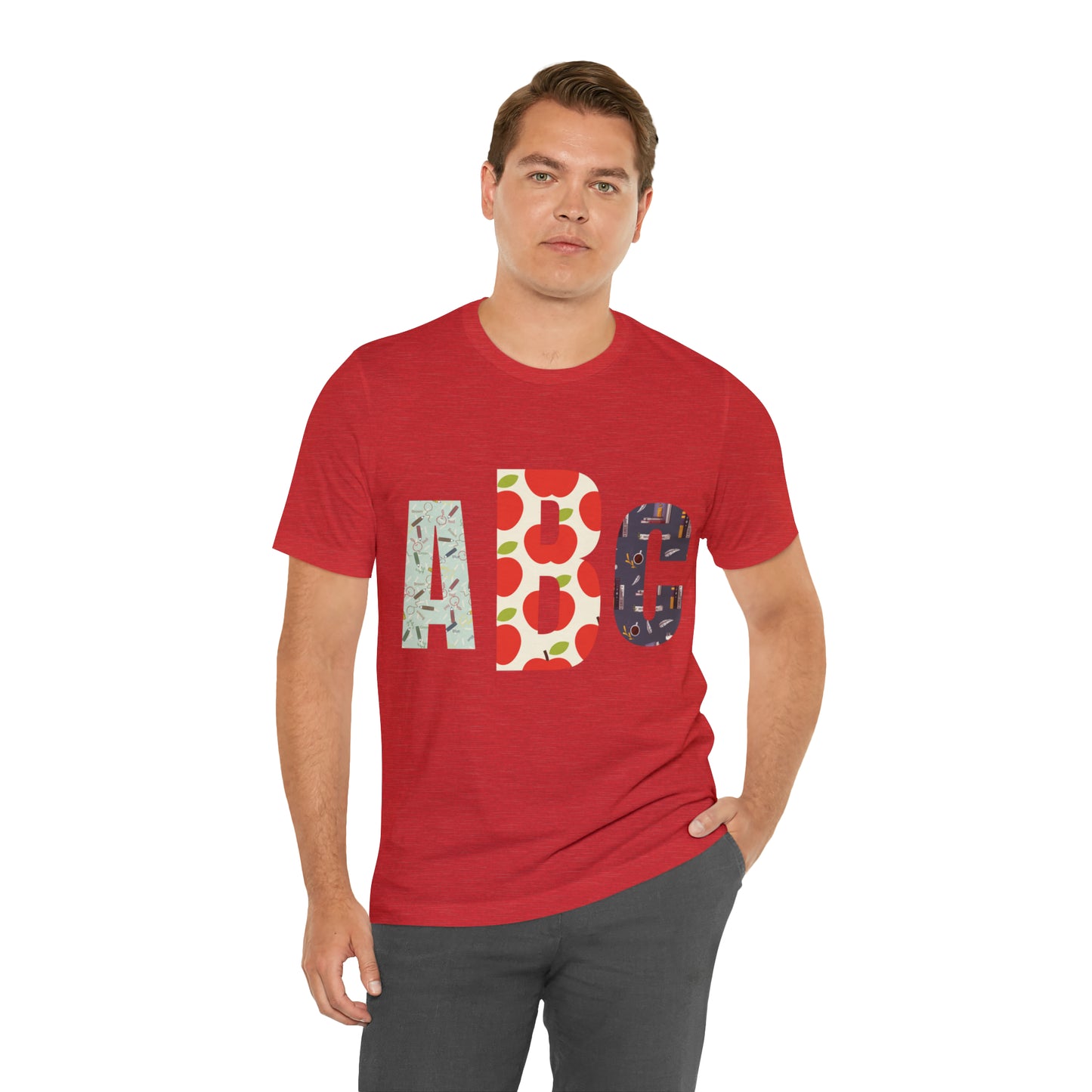 CUSTOM Initials TEACHER Shirt ~ Unisex Jersey Short Sleeve Tee