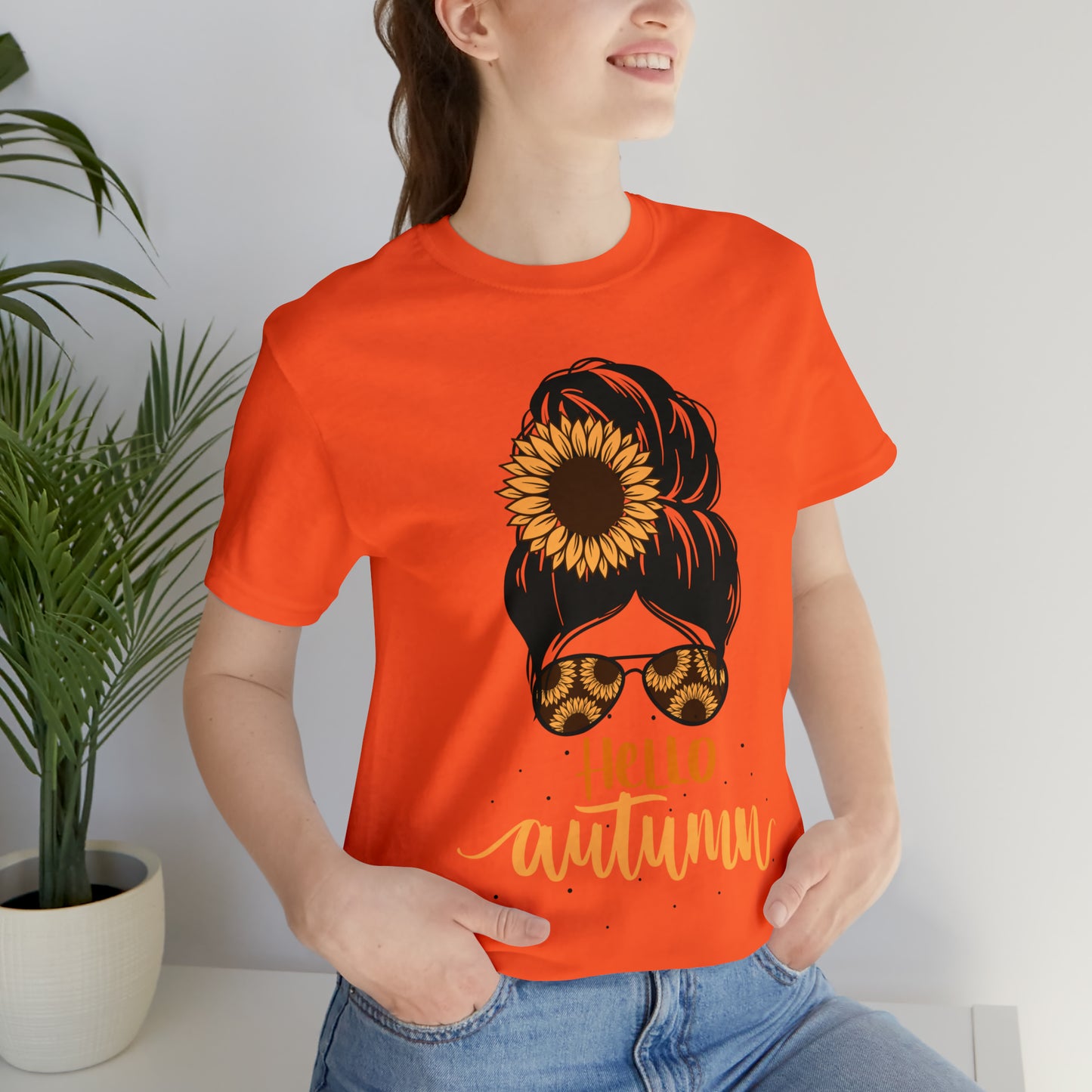 Hello Autumn T-Shirt ~ Unisex Jersey Short Sleeve Tee