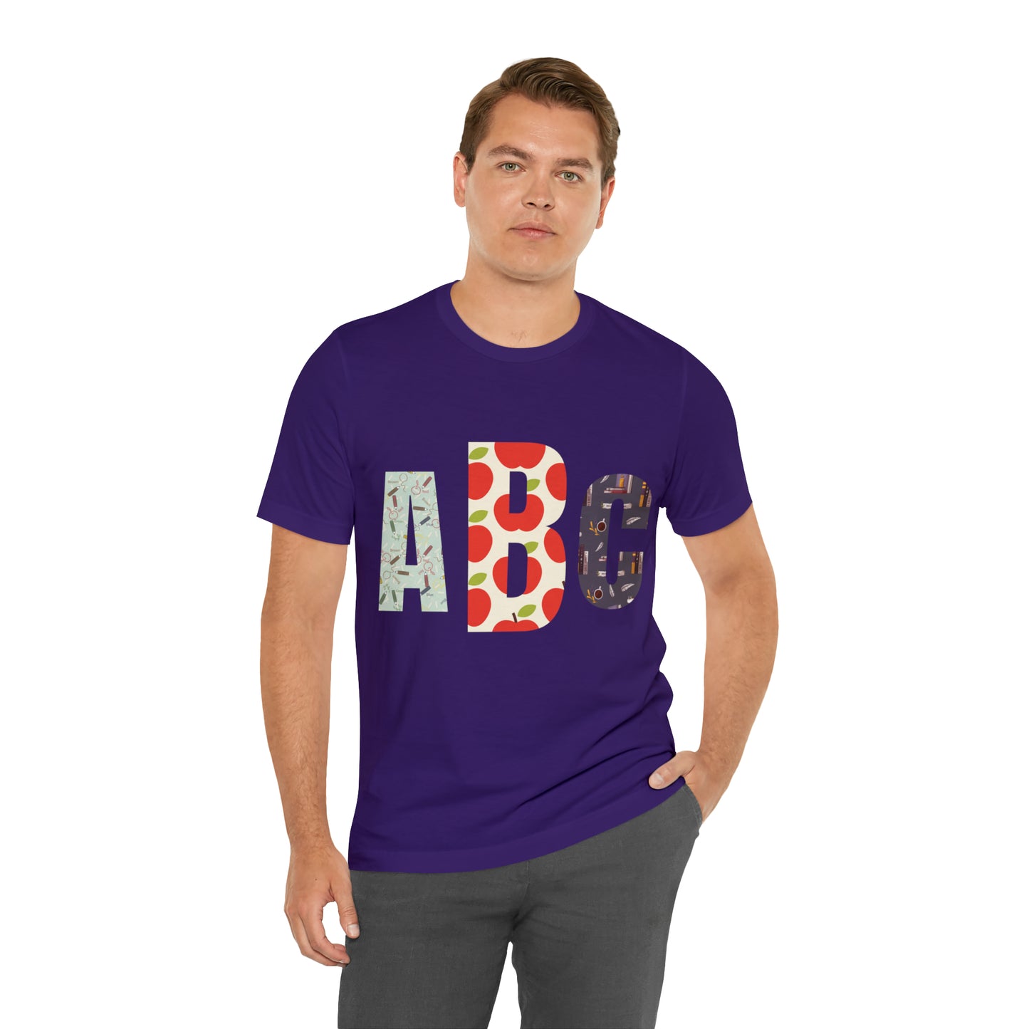 CUSTOM Initials TEACHER Shirt ~ Unisex Jersey Short Sleeve Tee