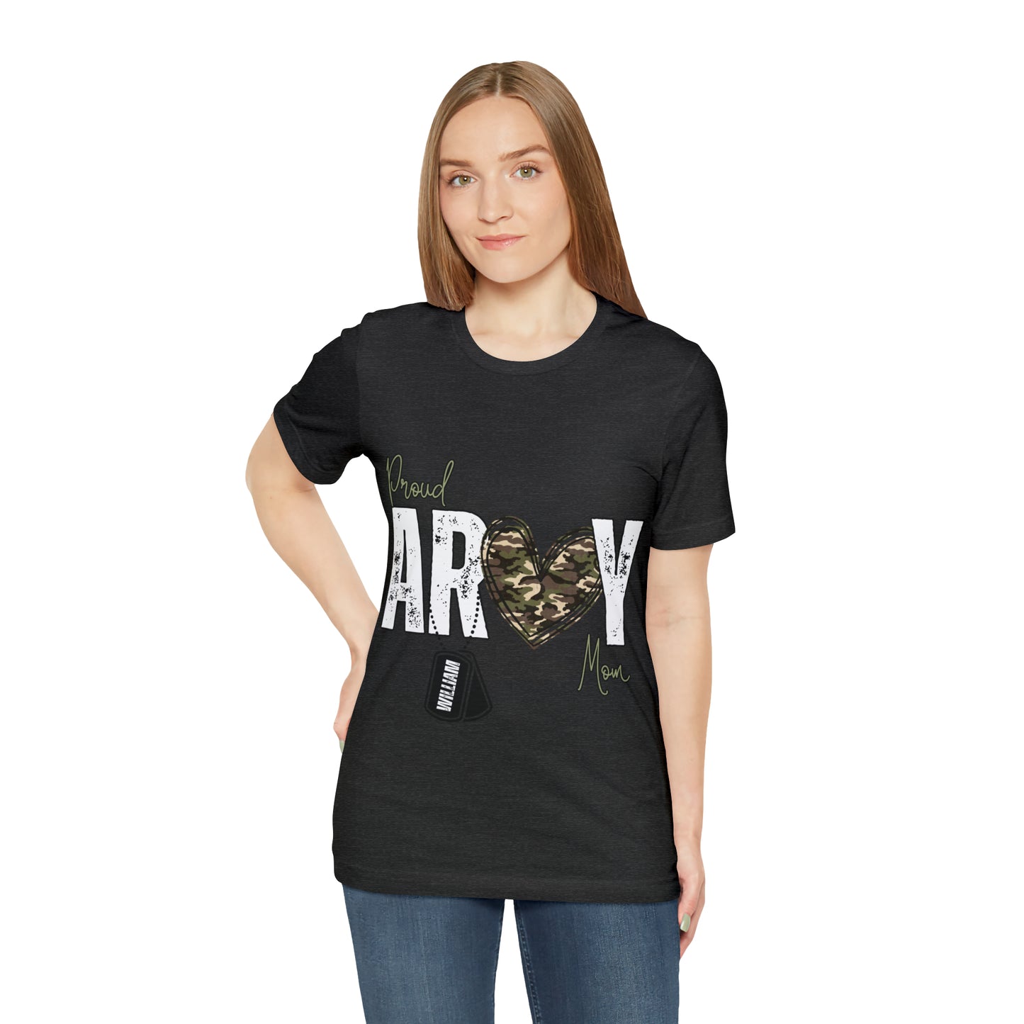 Proud ARMY MOM ~ Unisex Jersey Short Sleeve Tee