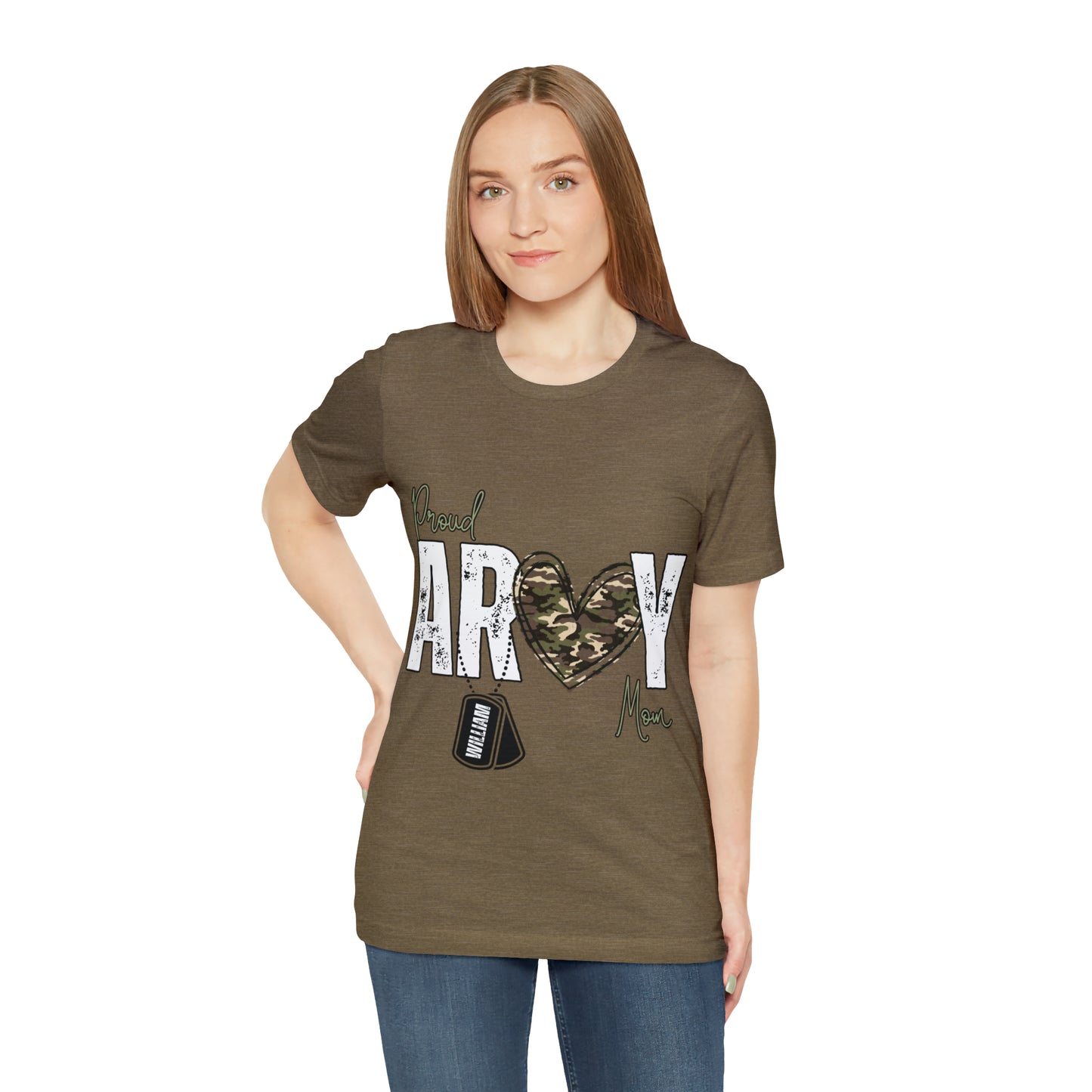 Proud ARMY MOM ~ Unisex Jersey Short Sleeve Tee