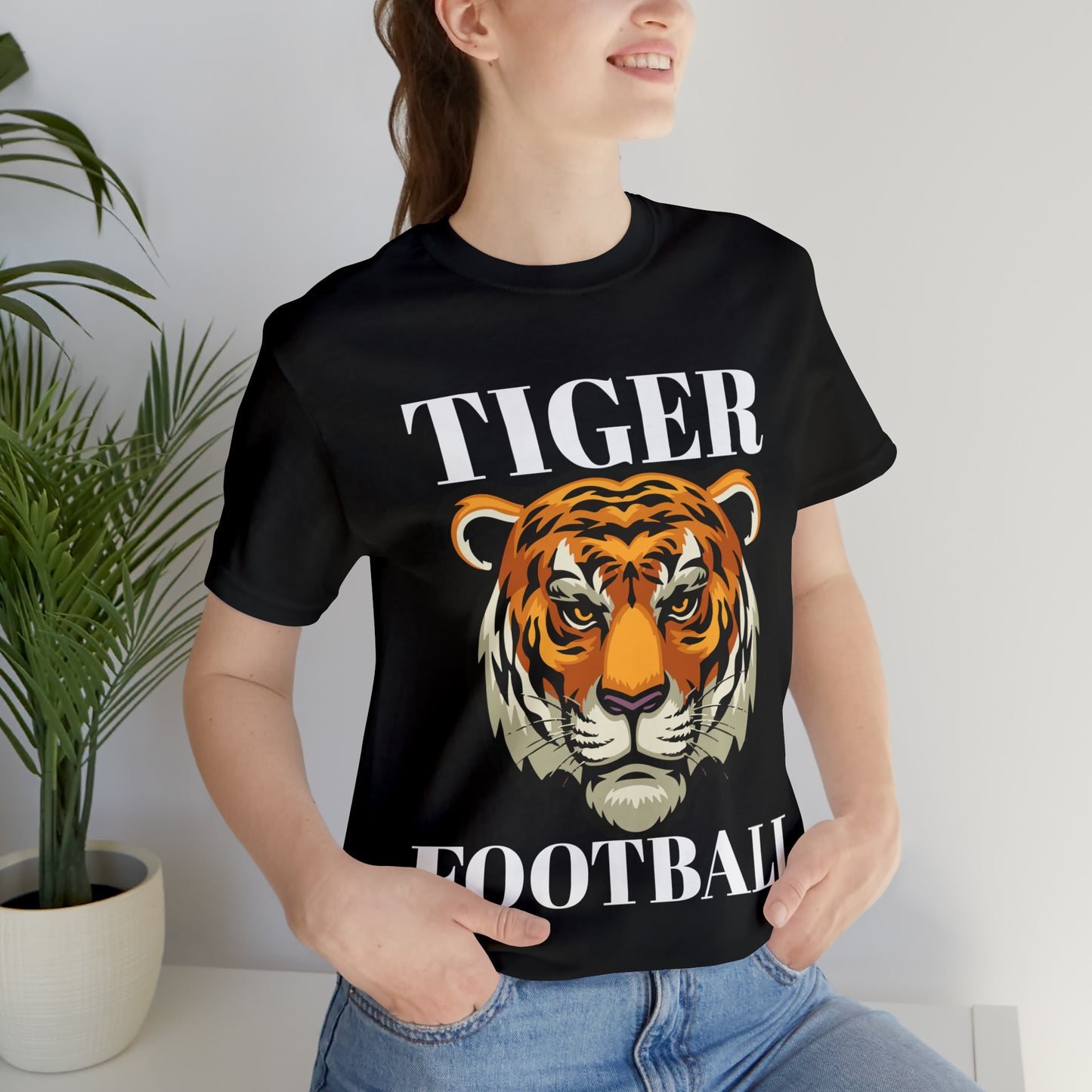 SMS Tiger Football ~ Unisex Jersey Short Sleeve Tee