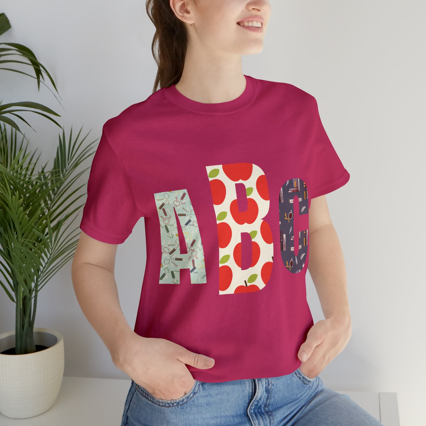 CUSTOM Initials TEACHER Shirt ~ Unisex Jersey Short Sleeve Tee