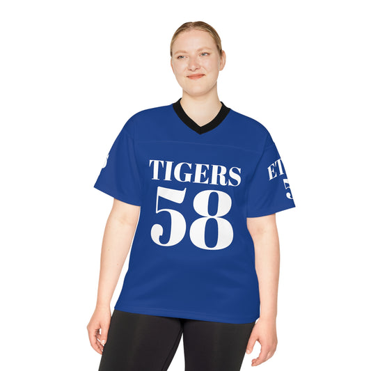 CUSTOM SMS ~ FOOTBALL MOM ~ Unisex Football Jersey (AOP)