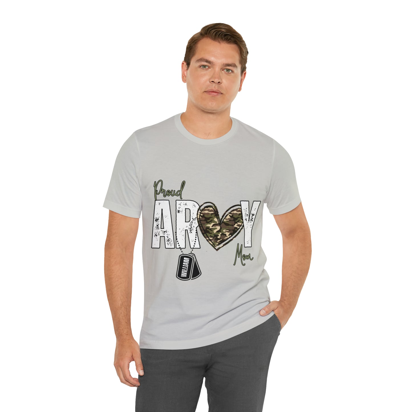 Proud ARMY MOM ~ Unisex Jersey Short Sleeve Tee