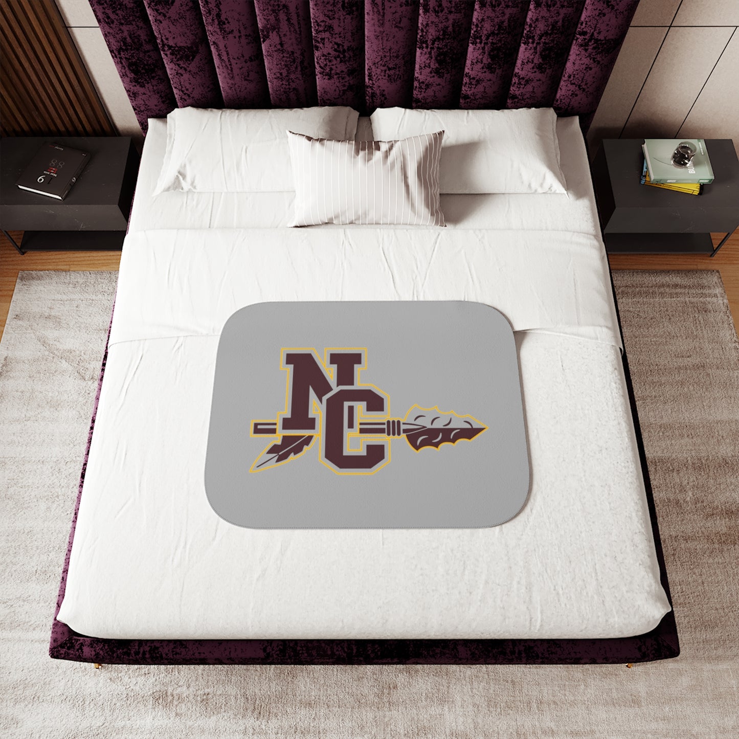 Natchitoches Central High School Sherpa Blanket, Two Colors ~ NCHS blanket