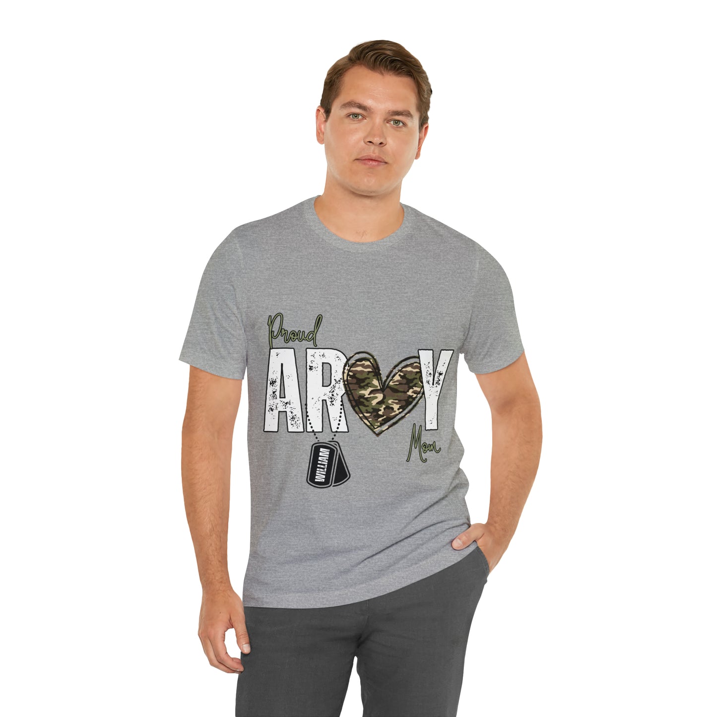 Proud ARMY MOM ~ Unisex Jersey Short Sleeve Tee