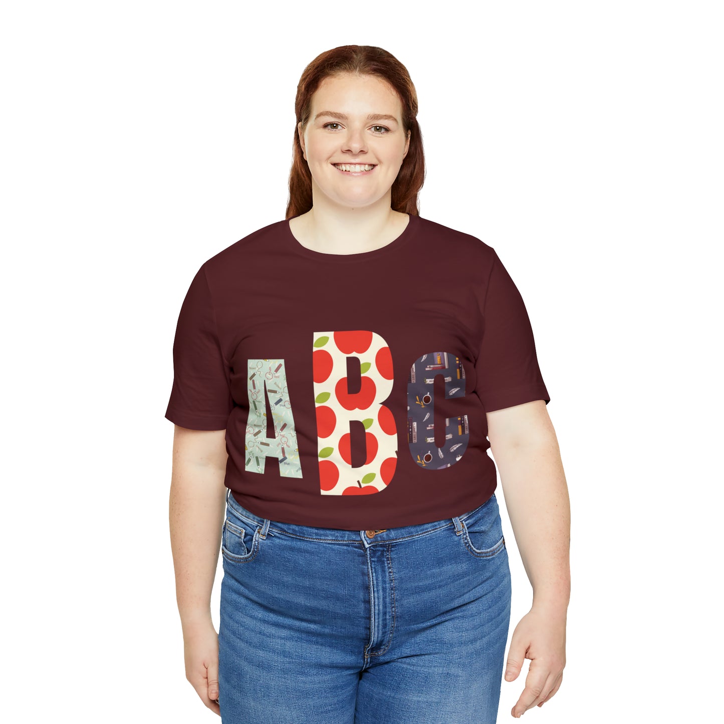 CUSTOM Initials TEACHER Shirt ~ Unisex Jersey Short Sleeve Tee