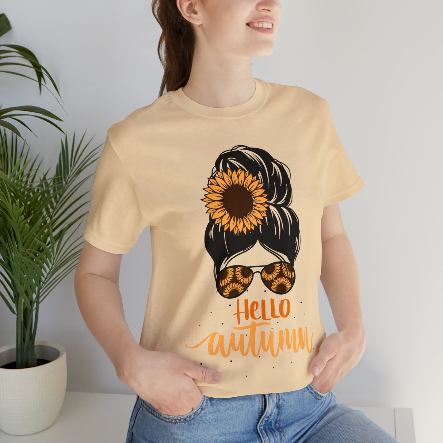 Hello Autumn T-Shirt ~ Unisex Jersey Short Sleeve Tee