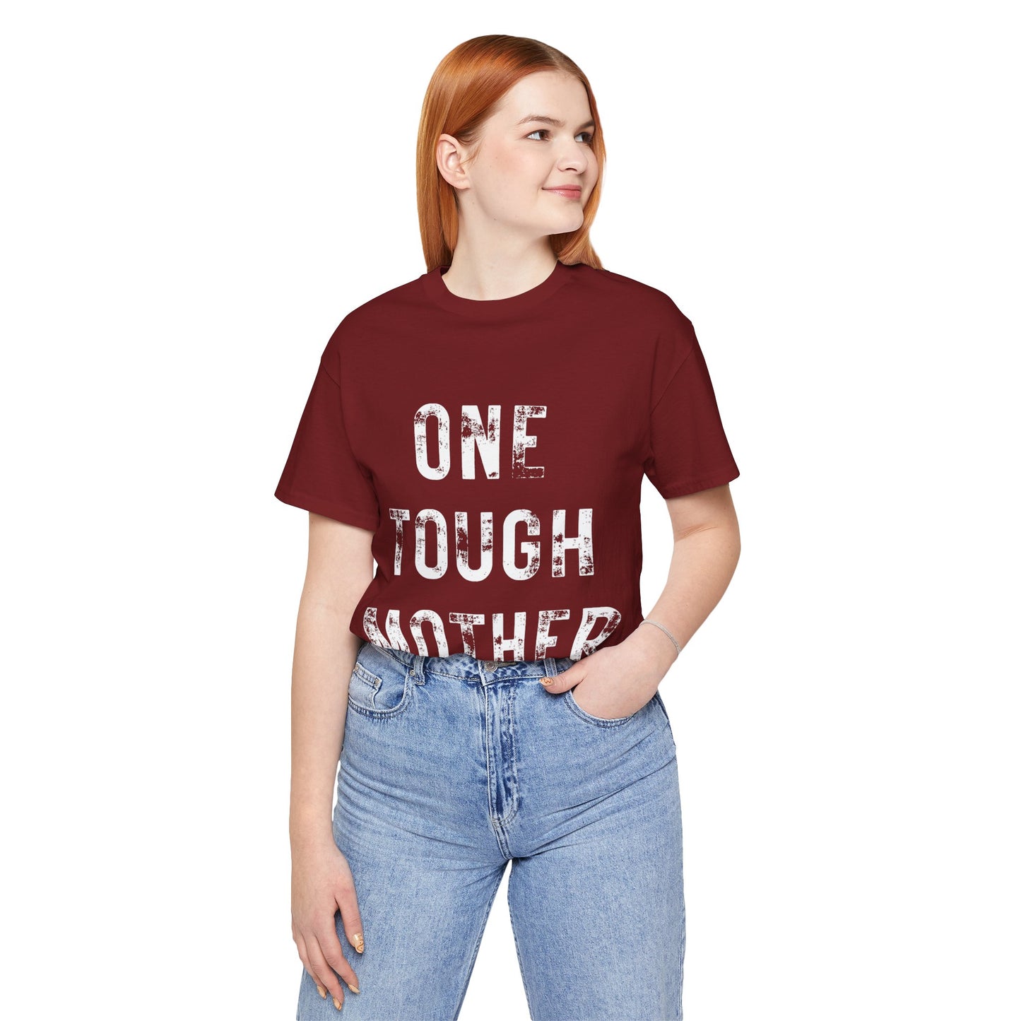 ONE TOUGH MOTHER Unisex Jersey Short Sleeve Tee