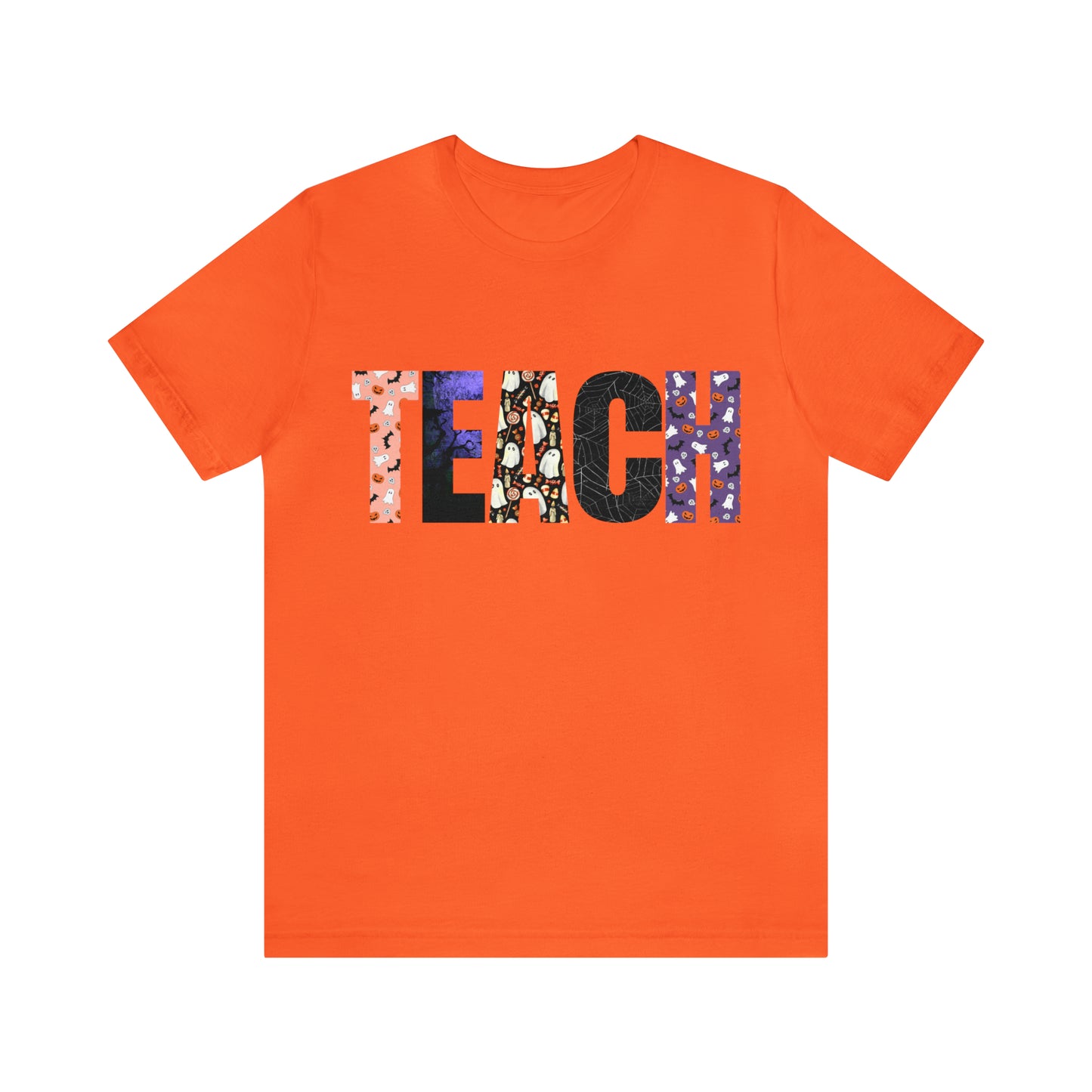 TEACH Halloween T-Shirt ~ Unisex Jersey Short Sleeve Tee