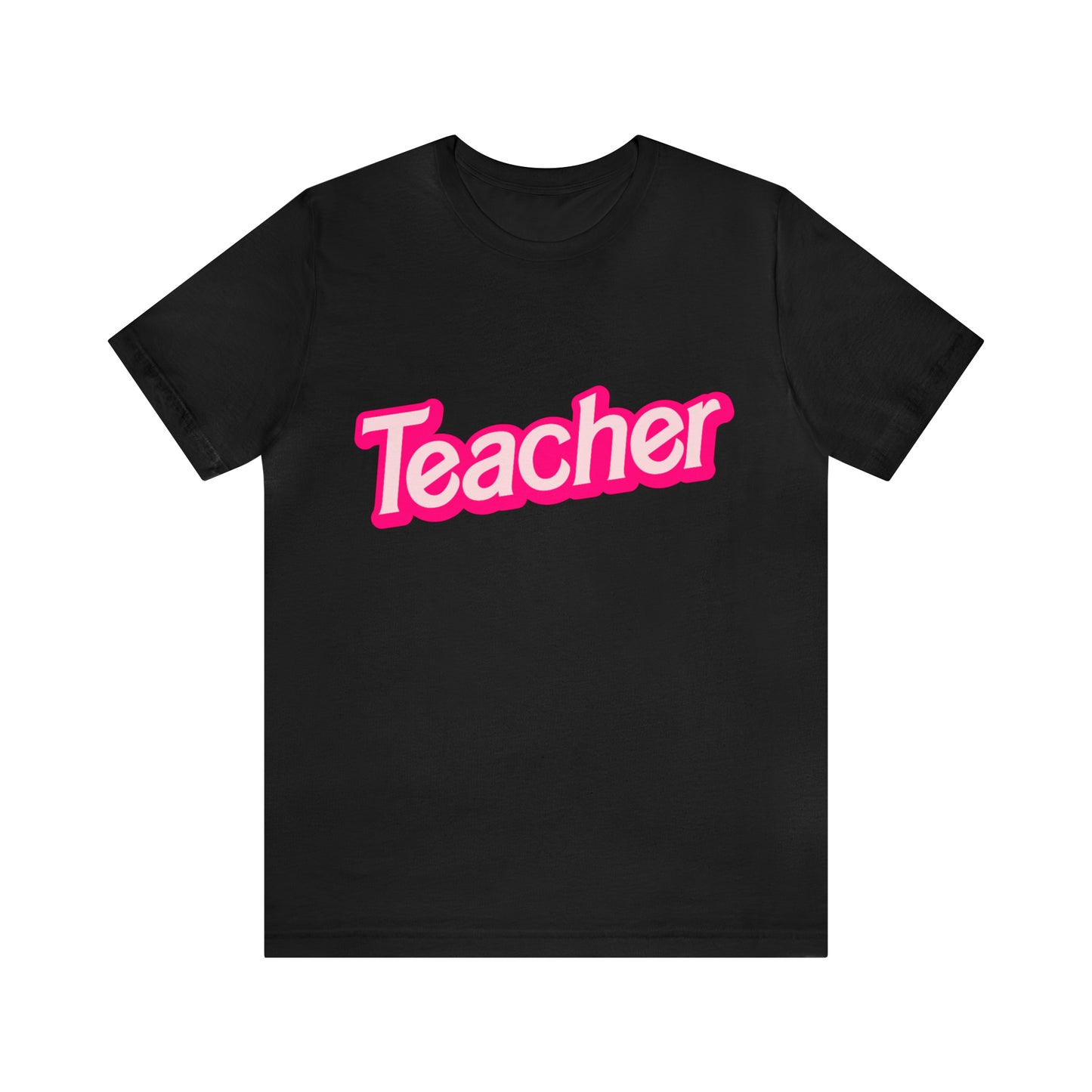 Pink TEACHER Shirt ~ Unisex Jersey Short Sleeve Tee