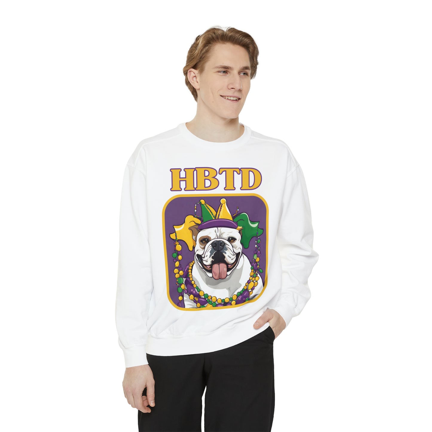 HBTD Mardi Gras - Unisex Garment-Dyed Sweatshirt