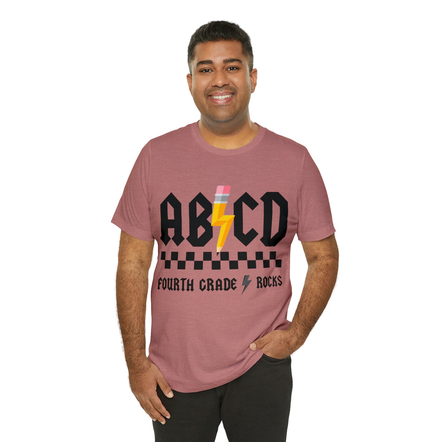 CUSTOM Grade/Subject AB/CD TEACHER Shirt ~ Unisex Jersey Short Sleeve Tee