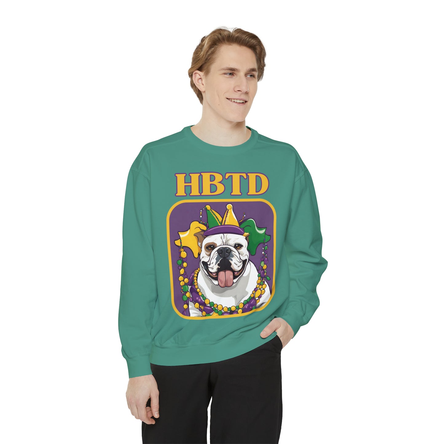 HBTD Mardi Gras - Unisex Garment-Dyed Sweatshirt