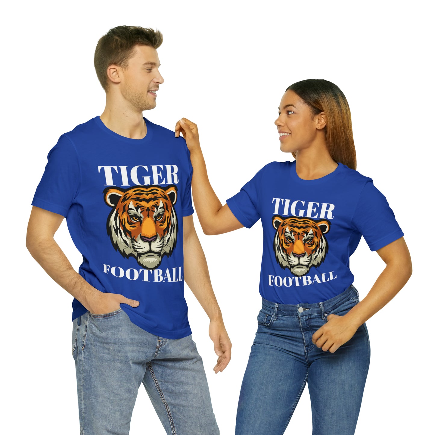 Maw Maw CUSTOM SMS TIGER FOOTBALL ~ GRANDPARENT SHIRT ~ Unisex Jersey Short Sleeve Tee