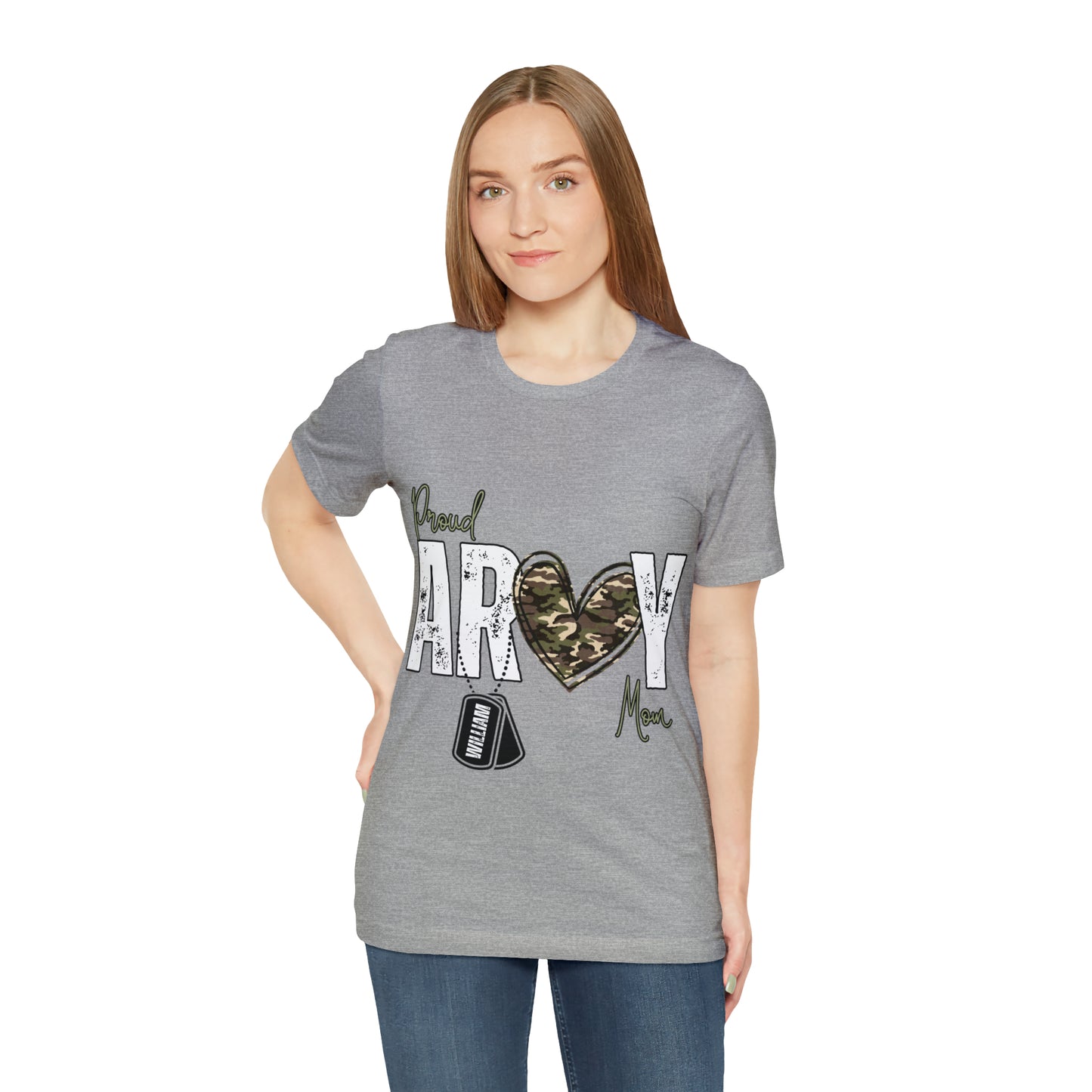 Proud ARMY MOM ~ Unisex Jersey Short Sleeve Tee