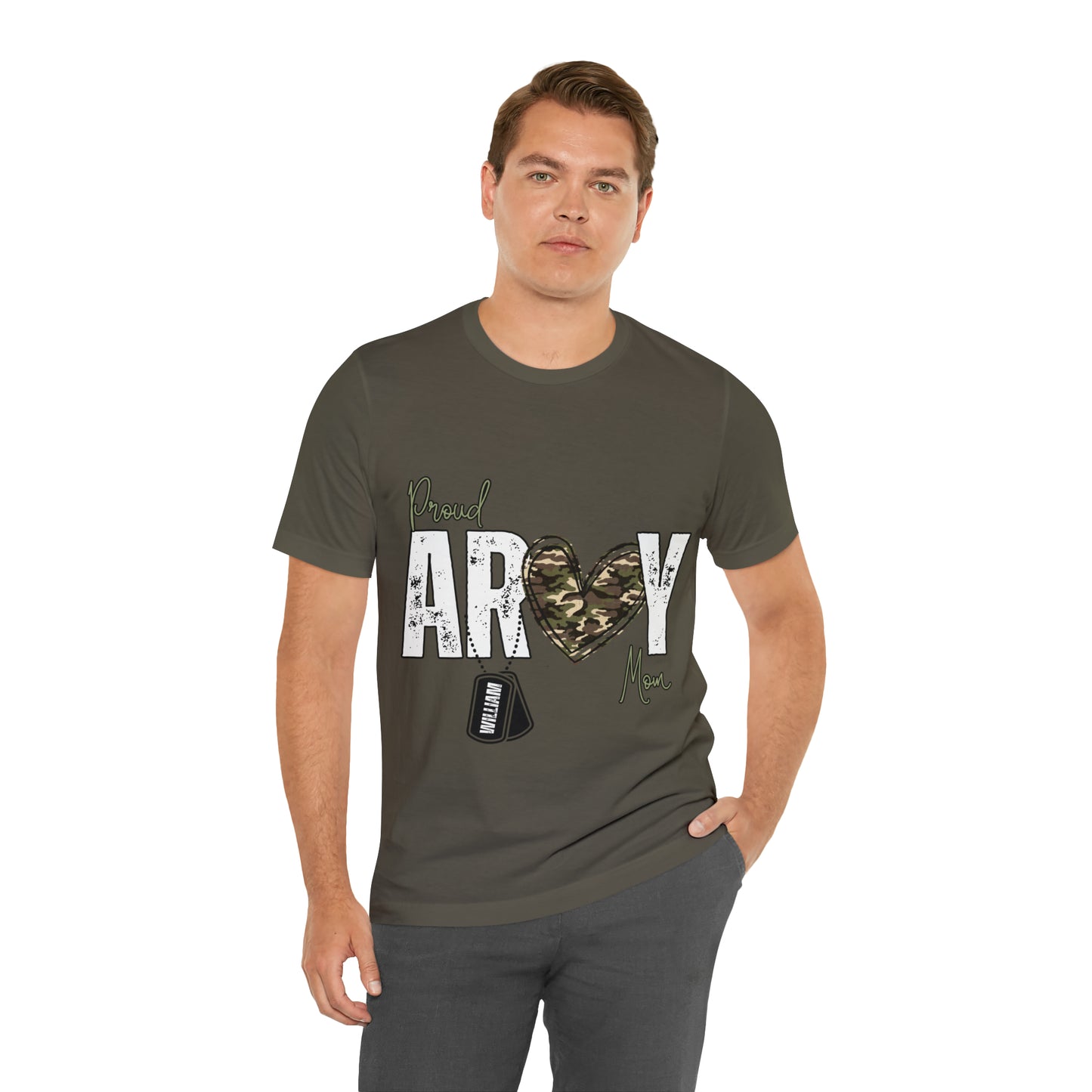 Proud ARMY MOM ~ Unisex Jersey Short Sleeve Tee