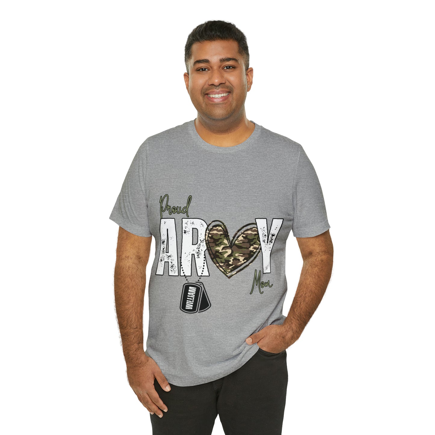 Proud ARMY MOM ~ Unisex Jersey Short Sleeve Tee