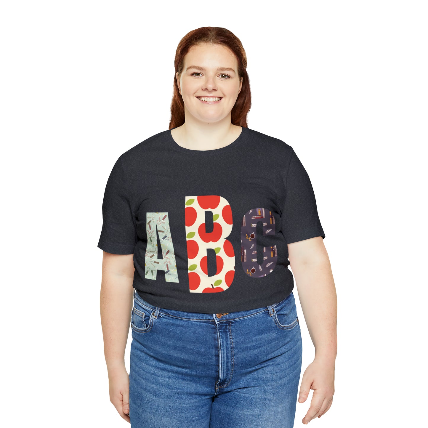 CUSTOM Initials TEACHER Shirt ~ Unisex Jersey Short Sleeve Tee