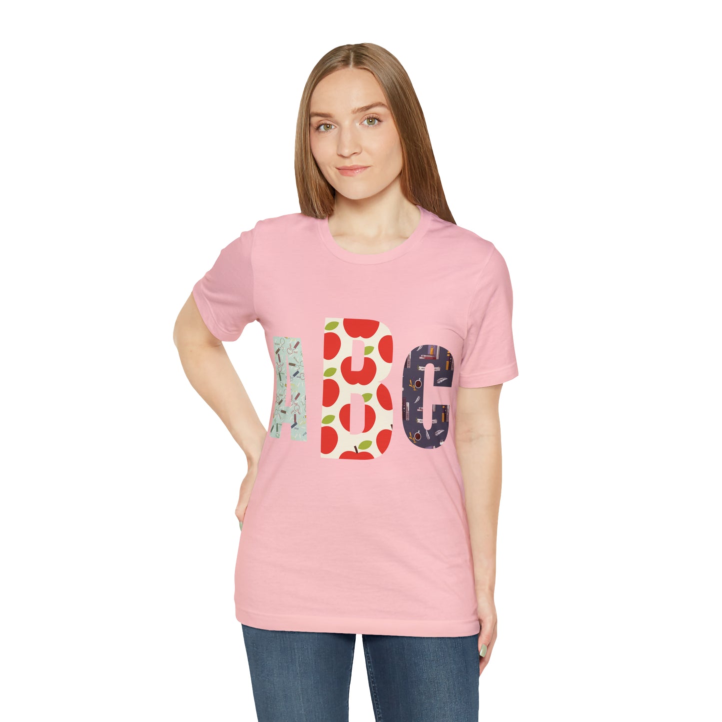 CUSTOM Initials TEACHER Shirt ~ Unisex Jersey Short Sleeve Tee