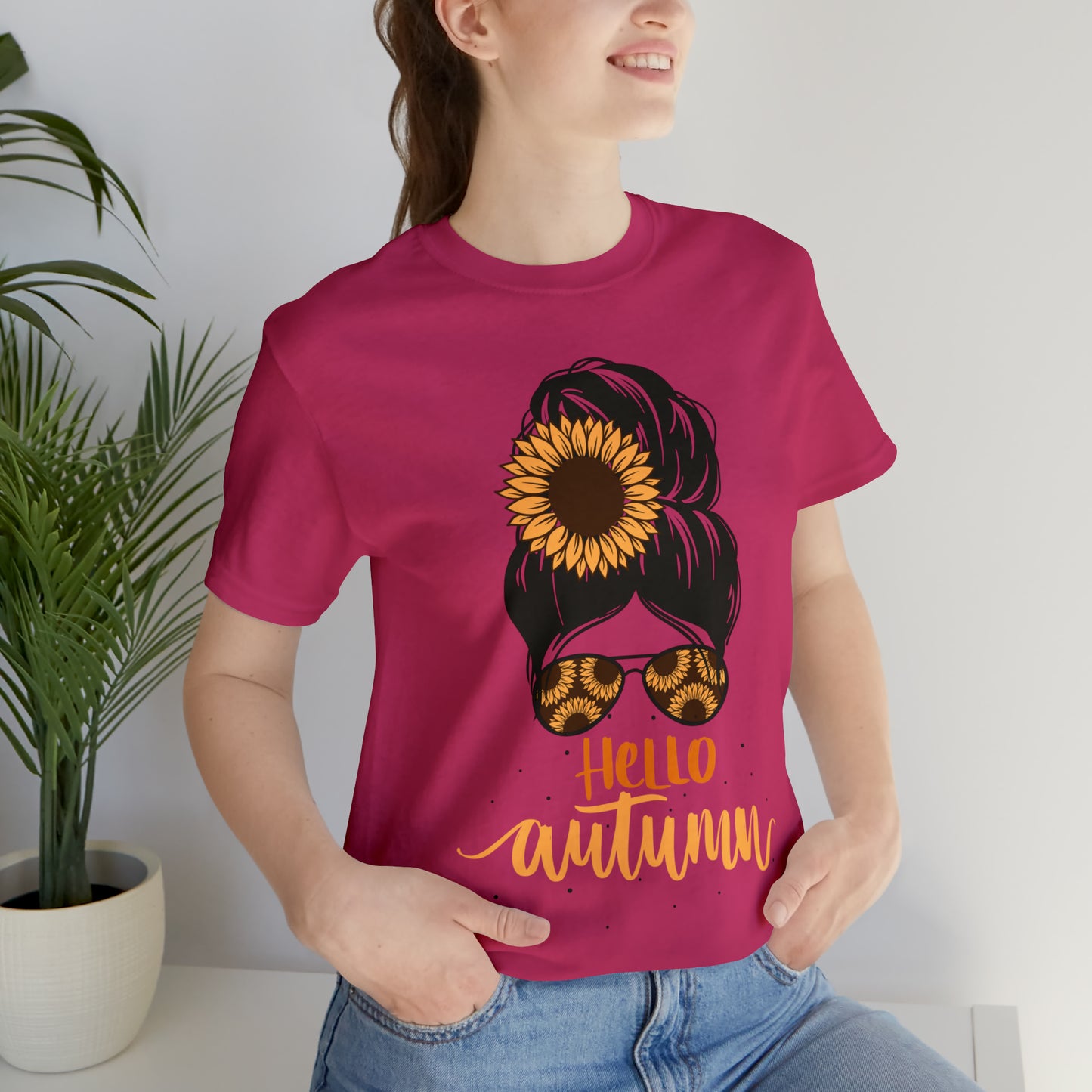 Hello Autumn T-Shirt ~ Unisex Jersey Short Sleeve Tee