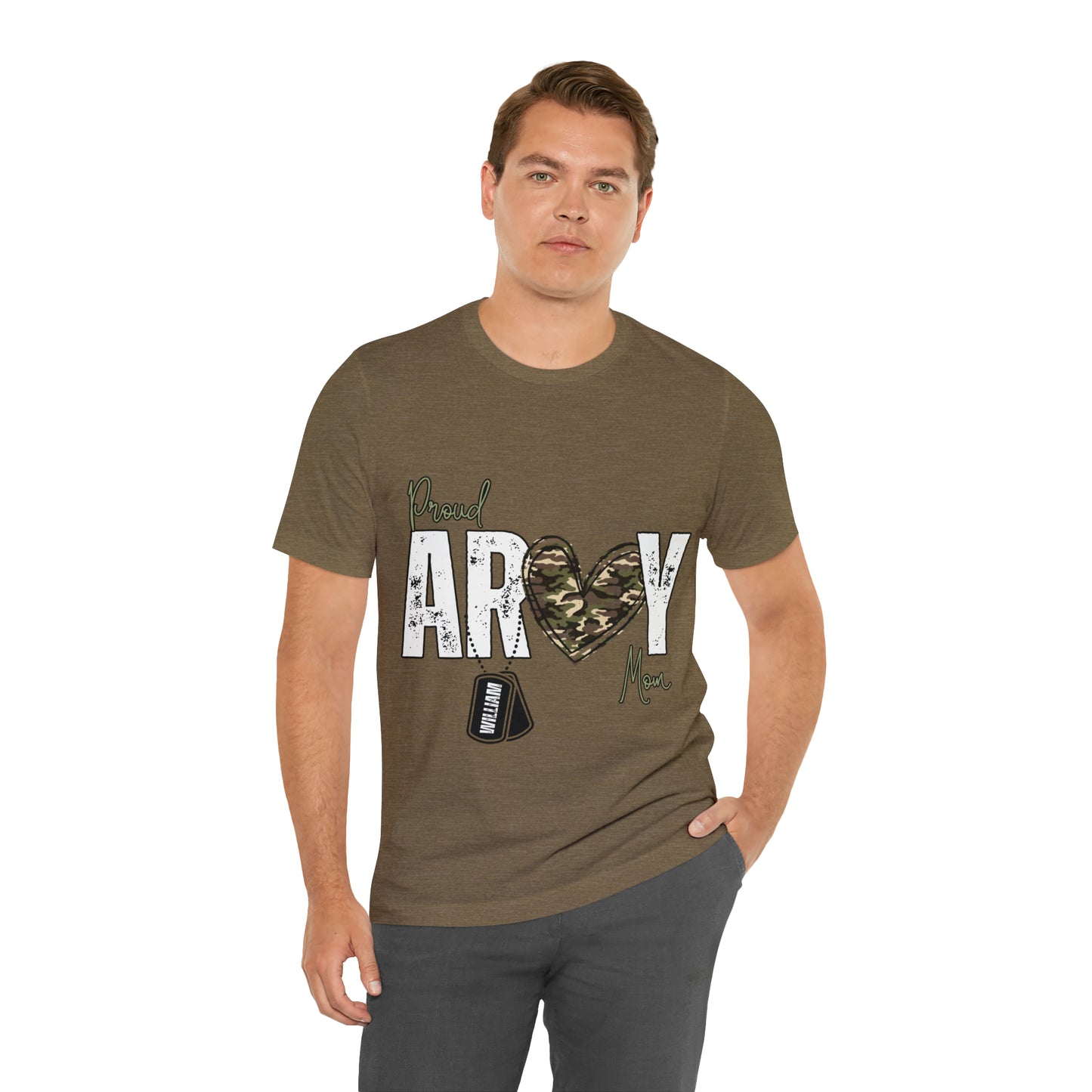 Proud ARMY MOM ~ Unisex Jersey Short Sleeve Tee