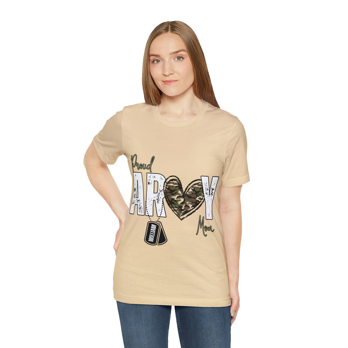 Proud ARMY MOM ~ Unisex Jersey Short Sleeve Tee