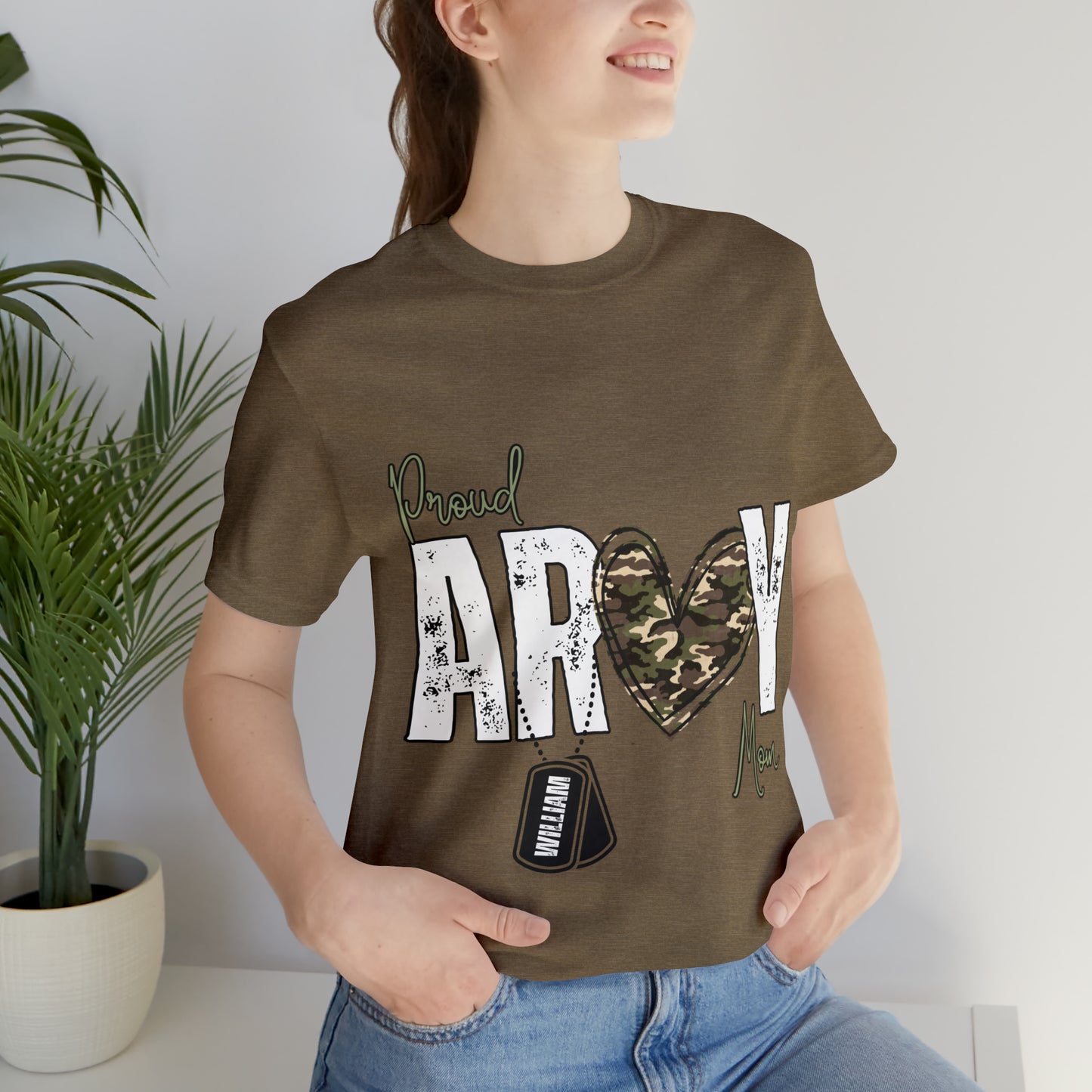 Proud ARMY MOM ~ Unisex Jersey Short Sleeve Tee