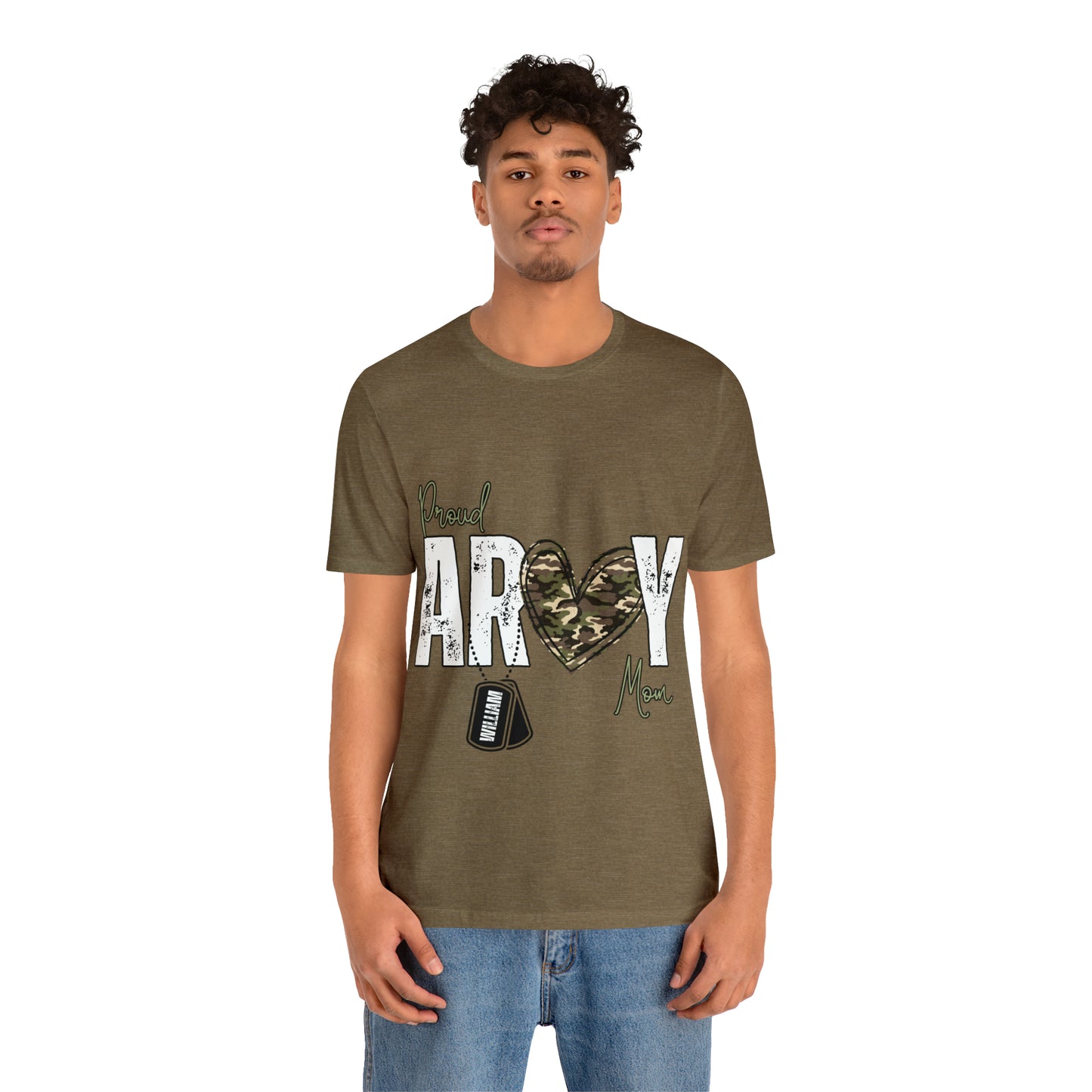 Proud ARMY MOM ~ Unisex Jersey Short Sleeve Tee