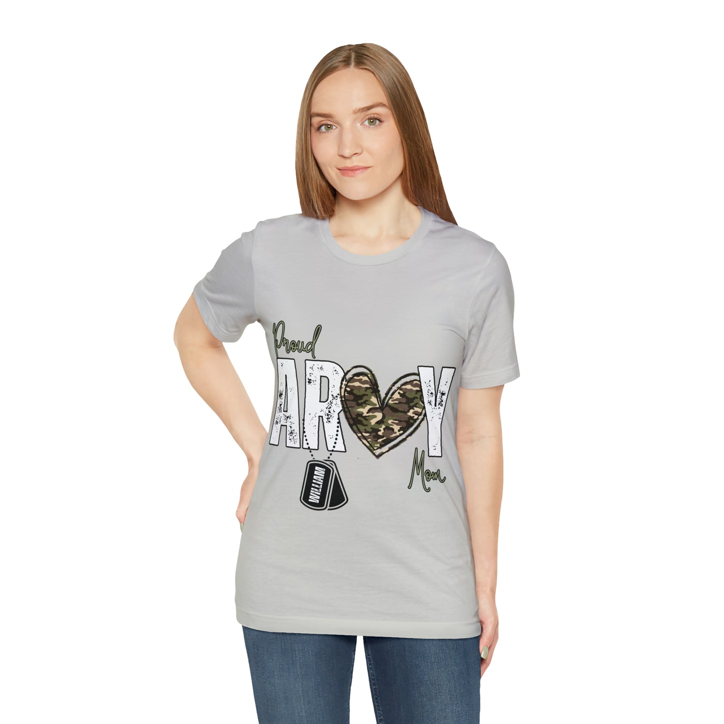 Proud ARMY MOM ~ Unisex Jersey Short Sleeve Tee