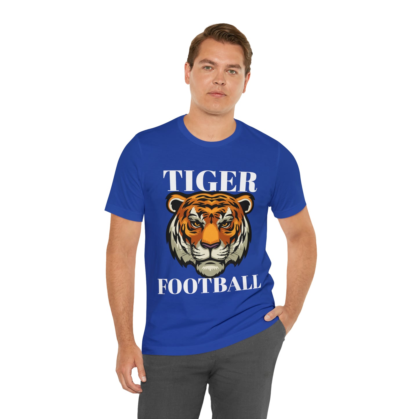 Paw Paw CUSTOM SMS TIGER FOOTBALL ~ GRANDPARENT SHIRT ~ Unisex Jersey Short Sleeve Tee