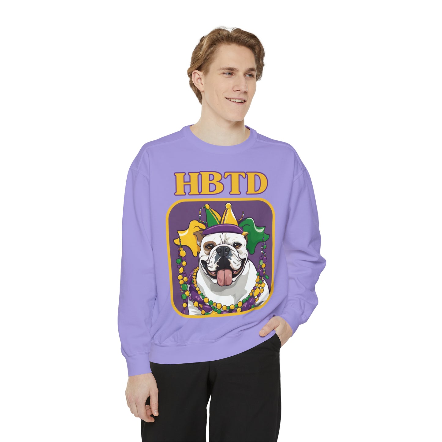 HBTD Mardi Gras - Unisex Garment-Dyed Sweatshirt