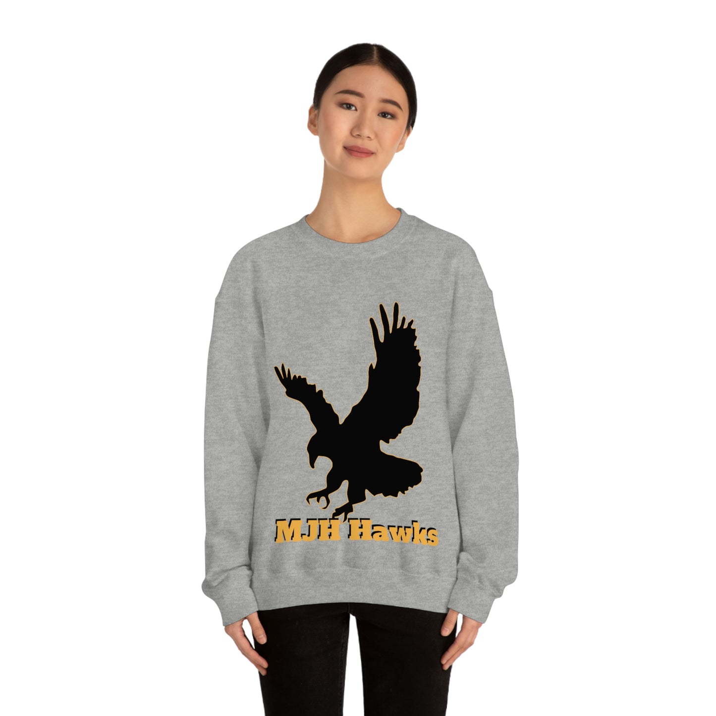 MJH Hawks Unisex Heavy Blend Crewneck Sweatshirt