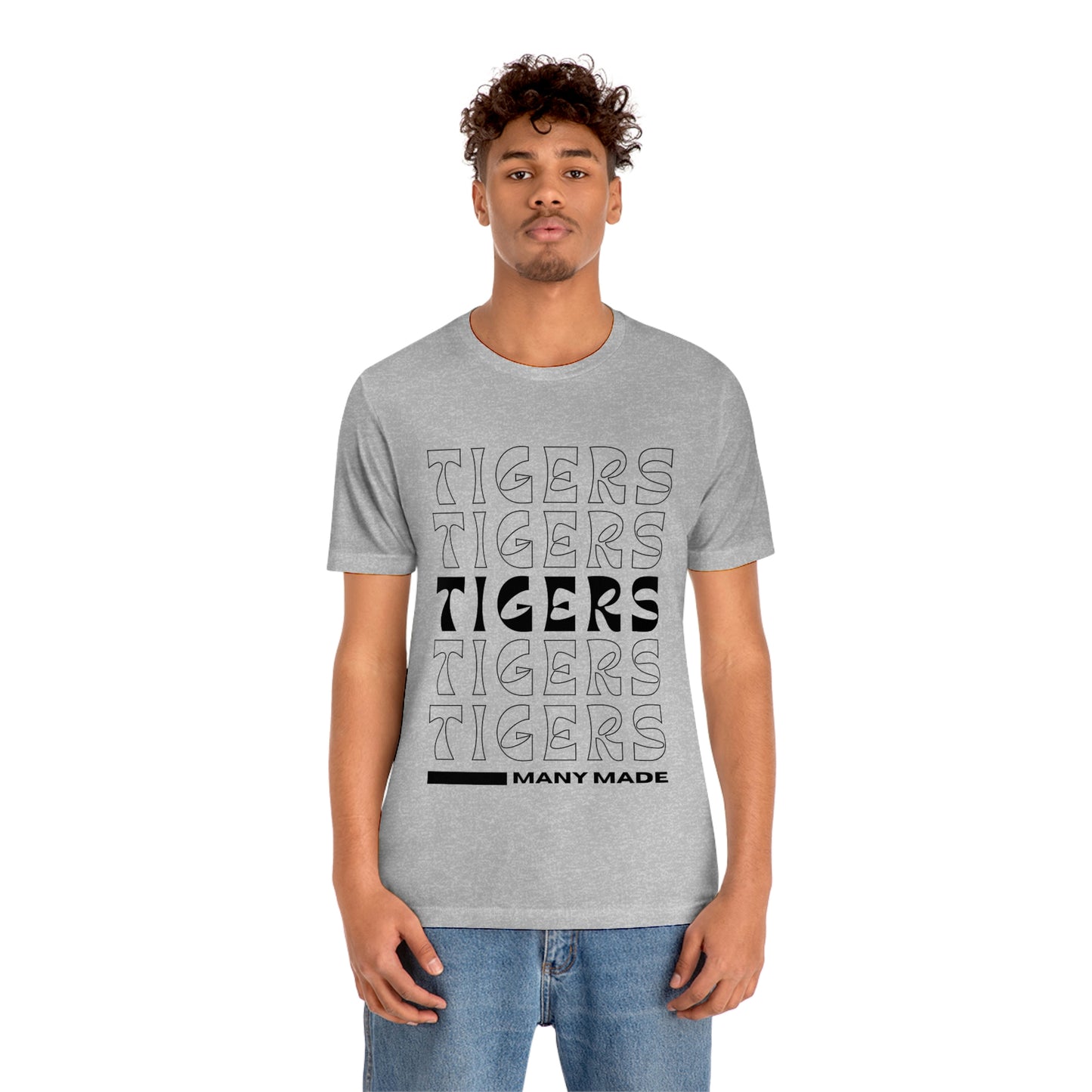 Many High School Tiger Typography Unisex Jersey Short Sleeve Tee ~ MHS Tiger Typography Unisex Jersey Short Sleeve Tee