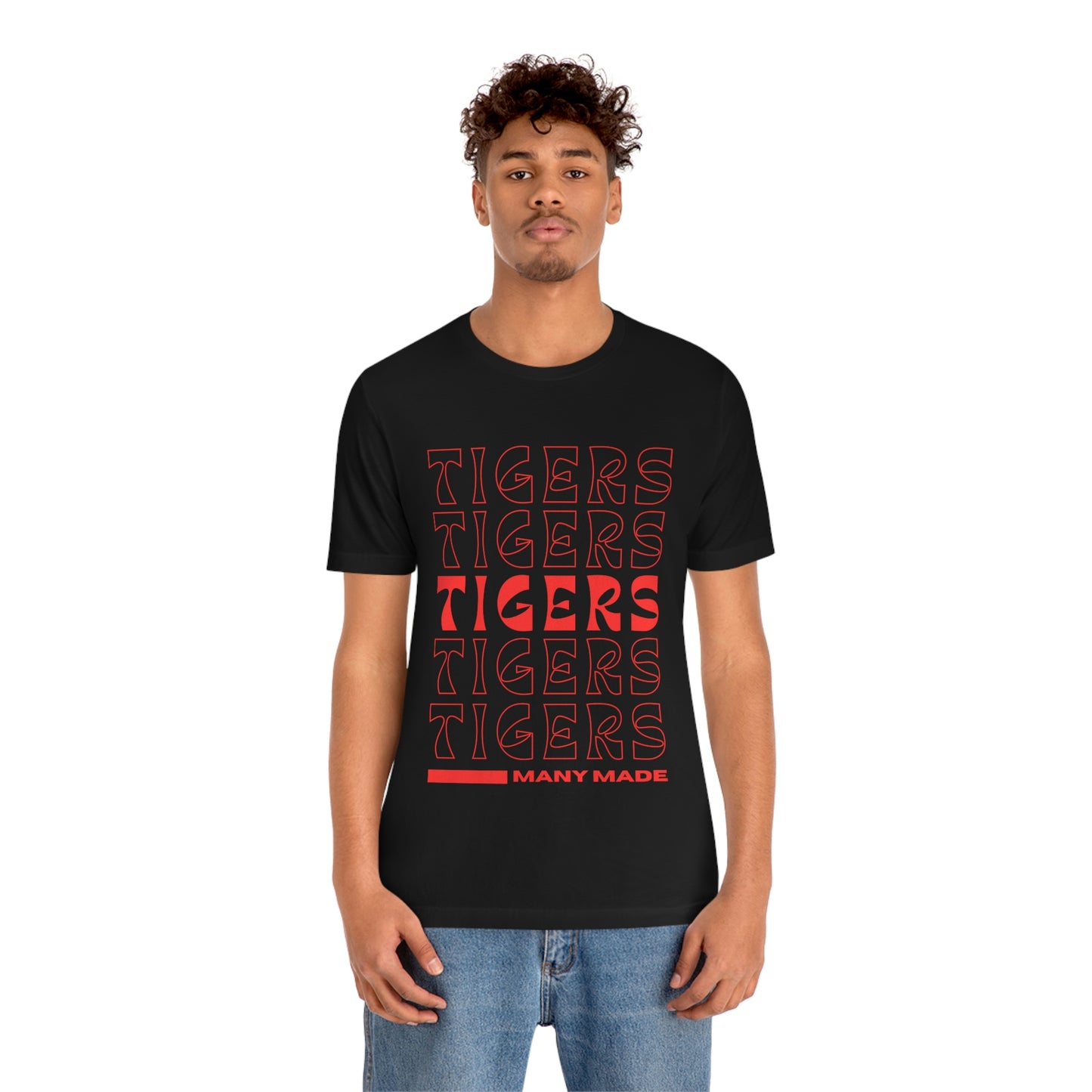 Many High School Tiger Typography Unisex Jersey Short Sleeve Tee ~ MHS Tiger Typography Unisex Jersey Short Sleeve Tee