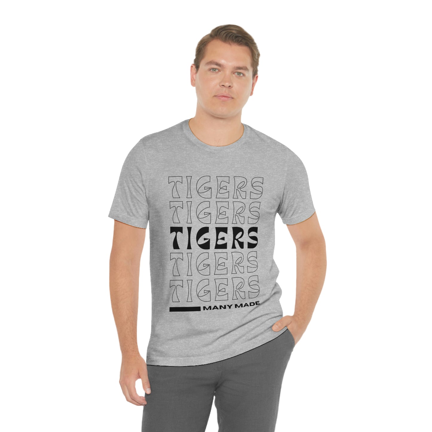 Many High School Tiger Typography Unisex Jersey Short Sleeve Tee ~ MHS Tiger Typography Unisex Jersey Short Sleeve Tee