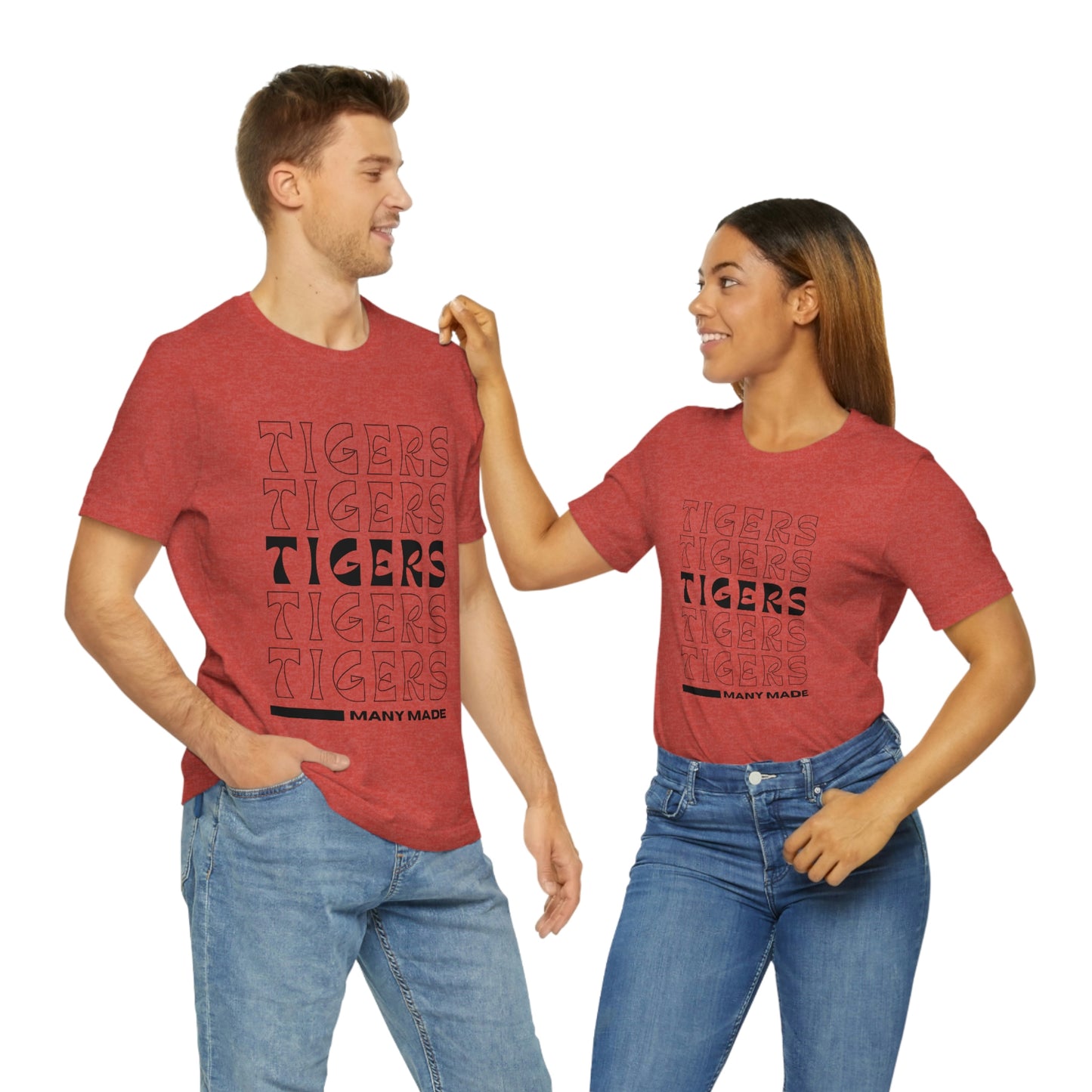 Many High School Tiger Typography Unisex Jersey Short Sleeve Tee ~ MHS Tiger Typography Unisex Jersey Short Sleeve Tee