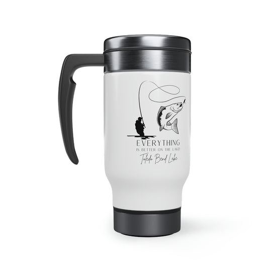 Toledo Bend Stainless Steel Travel Mug with Handle, 14oz