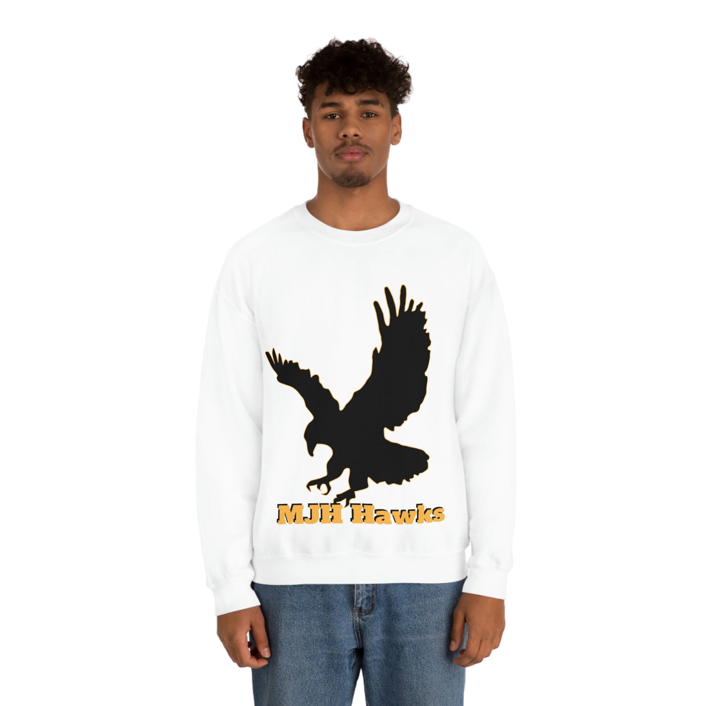 MJH Hawks Unisex Heavy Blend Crewneck Sweatshirt