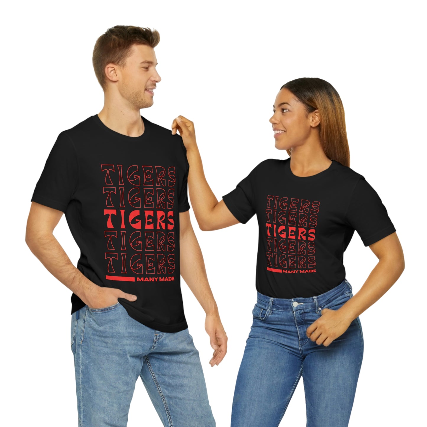 Many High School Tiger Typography Unisex Jersey Short Sleeve Tee ~ MHS Tiger Typography Unisex Jersey Short Sleeve Tee